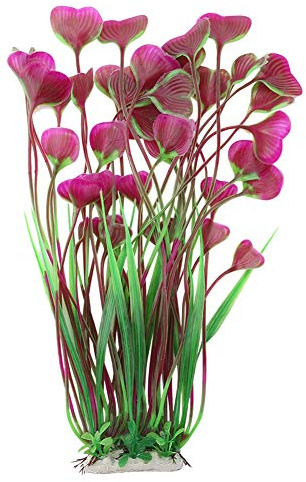 FTVOGUE Herbe Eau Artificielle Aquarium décorative Vert | Apparence réaliste, base élargie pour placement facile, plastique, pour aquariums et aménagement paysager aquatique
