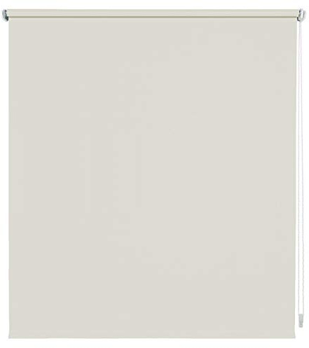 Kettenzugrollo Seitenzugrollo Fenster Rollo viele Größen und Farben Metall Träger Wand- und Deckenmontage Stoff Blickdicht lichtdurchlässig Vorhang Sonnenschutz Blendschutz (160 x 180 cm, Cream)