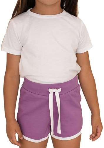 A2Z 4 Kids Girls Shorts 100% Cotton Dance Sports Trendy Fashion Summer Hot Short - Girls Shorts 426 Lilac 13
