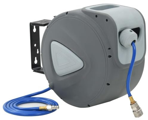 vidaXL Druckluftschlauch Aufroller Automatik Pneumatikschlauch Trommel Schlauchtrommel Schlauchaufroller Luftschlauchaufroller 1/4 20 m