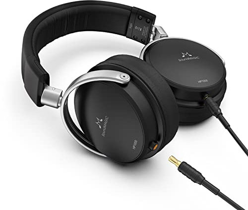 SoundMAGIC HP1000 Cuffie Circumaurali con Filo Auricolari Over Ear Professionali Premium Suono HiFi Isolamento Acustico Ampia Colonna Sonora per Musicisti e Audiofili con Cavo Staccabile
