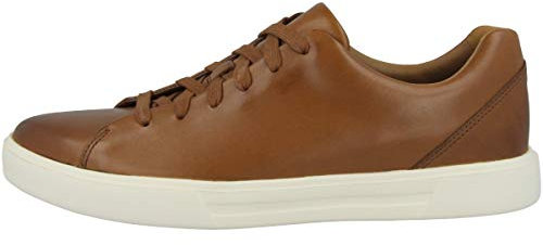 Clarks Men's Un Costa Lace Sneaker, Brown Tan Leather, 12 UK