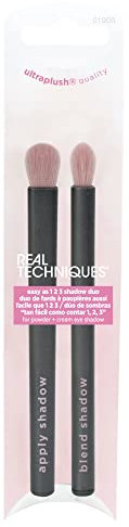 Real Techniques Duo de pinceaux de fard à paupières aussi facile que 1 2 3