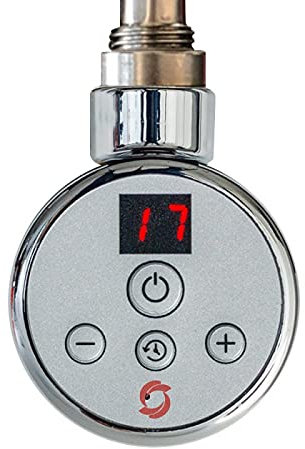 300W Watt NOVA Chrome Thermostatic (Room Stat) Electric Towel Rail Heating Element