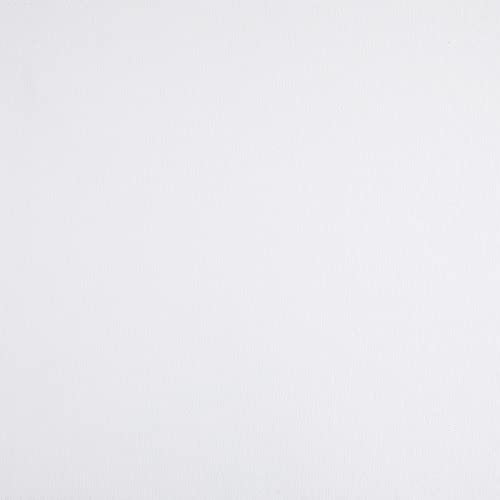 Kt KILOtela - Canvas Uni Dekostoff, Getöntem Segeltuch, Dekoration, Polster, Kissen, Vorhänge, Taschen,Tagesdecken, Tischdecken, DIY-Dekoration, 100 cm Länge x 280 cm Breite, Weiß - 1 Meter