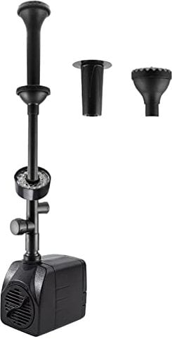 Fontana Da Giardino Esterno Cascata, Pompa Per Laghetto Da Giardino 2000l/h 25W, Mini Pompa Acqua Immersione Elettrica, Sommersa Pompa Acquario Regolabile Led, Abbeveratoio Per Uccelli (con luce)