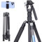 ARTCISE AS35C High Carbon Fiber Tripod, 77.5” /197cm Lightweight Compact Tripod Monopod 2 In 1 with VH1 video head and Carrying Bag for DSLR Canon Nikon Sony, Max load 20kg