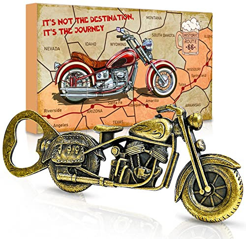 Geschenke für Männer zum Vatertag Motorrad Flaschenöffner – Originelles Biergeschenk, Lustiges Vatertagsgeschenk für Papa, Opa, Freund, Herren, Männertag Geschenkidee, Geburtstagsgeschenk für Ehemann