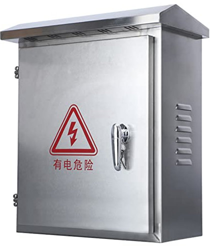 Fadiadem Elektrokasten 304 Edelstahlgehäuse, wasserdichter Anschlusskasten für den Außen- und Innenbereich mit Montageplatte, an der Wand montierter Elektrogeräte-Technikkasten