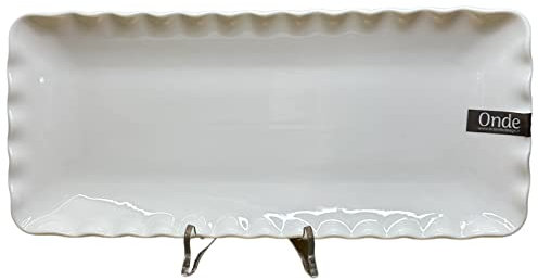 Easy life - Vassoio rettangolare in porcellana - linea ONDE.