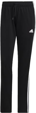 adidas Damen Essentials Warm-Up 3-Stripes Track Pants, Black, XL
