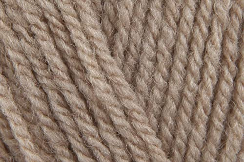 Sirdar Hayfield Bonus Aran mit Wolle Häkelgarn zum Häkeln, Wolle Acrylmischung Strickwolle zum Stricken für Jacken, Handschuhe, Pullover - 400g Knäuel - Light Natural (936) - 5er-Pack