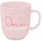 PPD Kaffeebecher Oma, wunderbar, Kaffeetasse Tassen Teetassen Kaffeepott Henkelbecher Großmutter, Porzellan, 250 ml, Kaffee, Geschenkidee