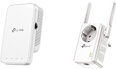 TP-Link RE330 WLAN Verstärker Repeater AC1200 (867MBit/s 5GHz + 300MBit/s 2,4GHz, WLAN Verstärker, App Steuerung, Signalstärkeanzeige) weiß & TL-WA860RE WLAN Repeater mit Steckdose weiß