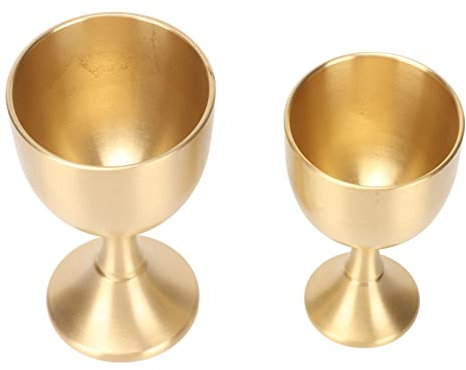HERCHR 2pcs Vintage Calice Goblet, Gold Wine Goblet Wine Cups Pour Mariage, Noël, Décoration De Fête