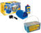 PUSTEFIX Party Bubbler + MALEFIX 50er I Elektrisch betriebene Seifenblasenmaschine + eine Box leuchtender Straßenkreide Farben I Straßenmalkreide
