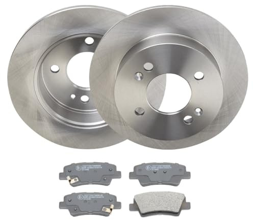 RIDEX Bremsenset Hinten 234mm Bremsscheiben und Bremsbeläge Kompatibel mit HYUNDAI i10 PA
