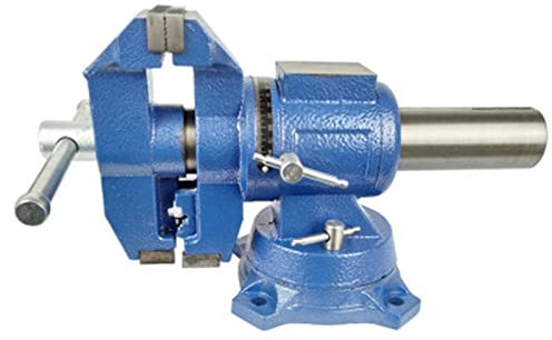 5'' Profi Schraubstock drehbar 125mm Spannweite Rotation 360° Für Flachschleifer, Fräsmaschinen, EDM- und WEDM-Werkzeugmaschinen Sphäroguss Schraubstock,Blau