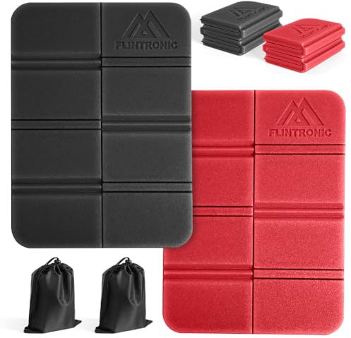 Flintronic 2 Stück Sitzkissen Faltbar Outdoor, Wasserdicht Spielplatz Matte, Kinder Sitzmatte mit Tragetasche, Für Outdoor Spielplatz Garten Stadion Jagd Wandern Camping