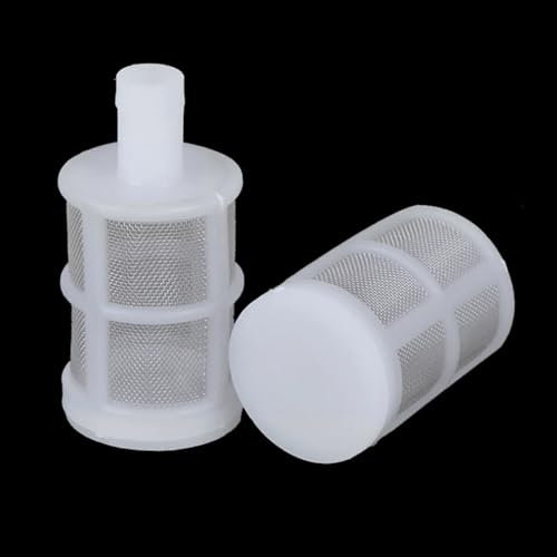 HATOOLHA Suction Hose Filter, Fish Tank Water Pump Suction Strainer, Washer Water Inlet Pipe Suction Filter Hose Tail Fit (12mm)