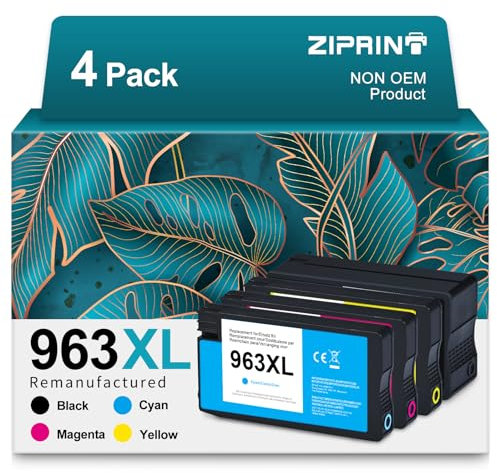 ZIPRINT 963 XL Multipack Patronen Kompatible für HP 963 XL Druckerpatronen Kompatibel mit HP OfficeJet Pro 9010 9012 9012e 9014e 9015 9016 9019 9020 9025 9025e