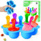 Molde Helado - Silicona Moldes de Helado, Popsicle Mold de Bricolaje Hechos a Mano Hechos Casa, Poleras Helado Sin BPA, 7 Fabricantes de Paletas Heladas, Moldes de Polos para Niños - Azul