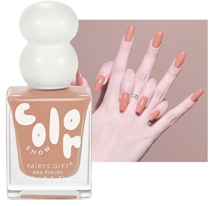 Pink Coral Nail Polish, Summer Coral Nail Varnish, Quick Dry & Long Lasting 10ml Nail Paint Non-Toxic, Chip Resistant Nail Lacquer for Women Summer 10ML