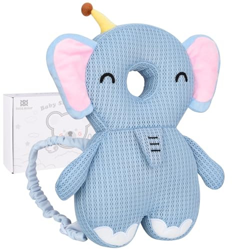 Bebamour Baby Walker mit Schutzfunktion und verstellbarem Kopfschutz - Sicherheitspolster und Rucksack zum Tragen - Ideal zum Krabbeln