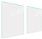 DarHaus Copri piano cottura induzione 85x52 cm copertura per piano cottura in vetroceramica 1 pezzi universale per piastre di cottura paraspruzzi tagliere in vetro temprato bianco