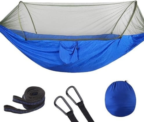 Hamac Exterieur Hamac De Camping avec Moustiquaire, Léger Et Portable, Double Hamac, 290x140 Cm Hamac Bivouac(B)