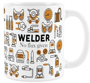 Purely Home Welder Mug - Humorous Welding Tradesman Themed Novelty Gifts - Tea/Coffee Hot Drinks White Ceramic Cup Present