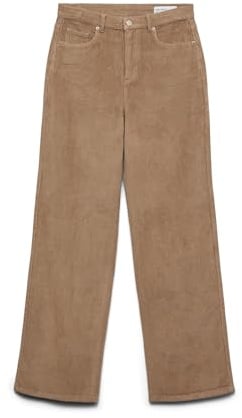 VERO MODA Female Hose mit weitem Beinschnitt VMTESSA Hohe Taille Weit geschnitten CordJeans