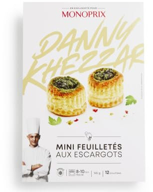 Danny Khezzar x Monoprix 12 mini bouchees d escargot surgelees - La paquet de 145g