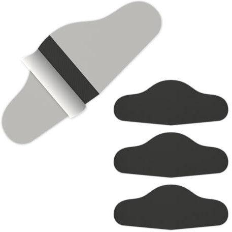 Fersenloch Schutz und Reparatur (HEEL HOLE PREVENTER) Patches zum Einkleben. Verhindert und repariert Löcher an der Ferse. Für Sneaker und Schuhe mit Mesh-Gewebe. (Schwarz, 4 Stk. SPARPACK)