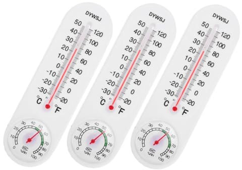 KONTONTY 3St Temperatur- und Feuchtigkeitsmesser Sauna-Hygrometer vertikales Thermometer wohnwand deko wand thermometer hygometer genaues Fieberthermometer sauna feuchtigkeitsmesser Plastik