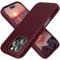 TAXXOE Silicone Case Compatible with iPhone 16 Pro Case Soft Ultra Slim Protective Shockproof Liquid Silicone Phone Case,Anti-Scratch Microfiber Lining, 6.3 Wine Red