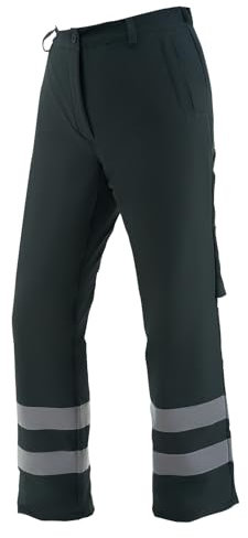 VEVOR Pantalon de Sécurité de Tronçonneuse, Classe A, Jambières de Tronçonneuse Protection 8 Couches, Ceinture Réglable, Poche, pour Travail Bois, Bûcherons, Travailleurs Forestiers, Hommes, Femmes, L