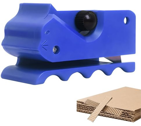 DIY Kratzbretter Katze Kartonschneider, Kratzbrett Cardboard Cutter, Kratzpappe für Katzen Herstellen Schneider, Katzenkratzbrett Wellpappe Karton Schneider, für Karton schneiden (Blau)