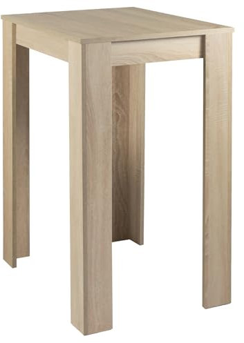 Riess Ambiente Moderner Bartisch LOFT - 105cm - Natur Eichenoptik - Scandinavian Design Stehtisch Thekentisch