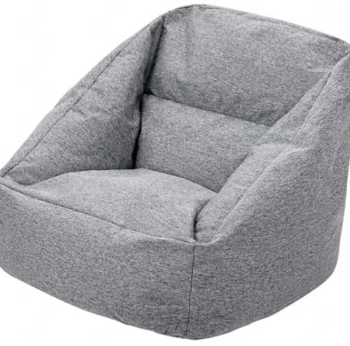 Kuscheltier Aufbewahrung Sitzsack Stuhlbezug Für Kinder Und Erwachsene Haustiere Hunde Katzen Lazy Beds Weiche Sitzsackabdeckung Zum Organisieren Von Kindern Plüschspielzeug He, Light Gray, 70X74cm