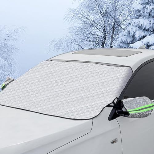 Frontscheibenabdeckung, Frontscheibenabdeckung Winter, Windschutzscheibenabdeckung, Suto Abdeckung Winter, Faltbar, Frostschutz Auto, Schnee, Frost, Sonne, Staub für die Auto