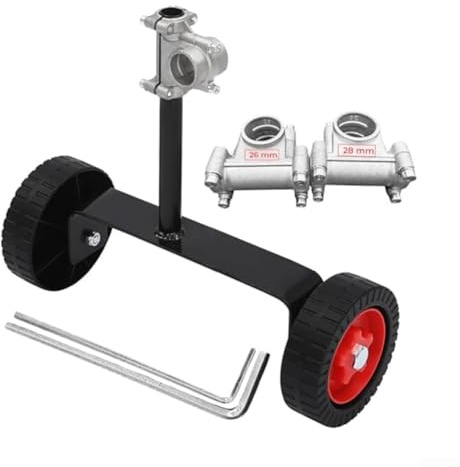 Kit de conversion pour débroussailleuse à roulettes, réduit la fatigue des bras, bordures de pelouse et coupe sans effort
