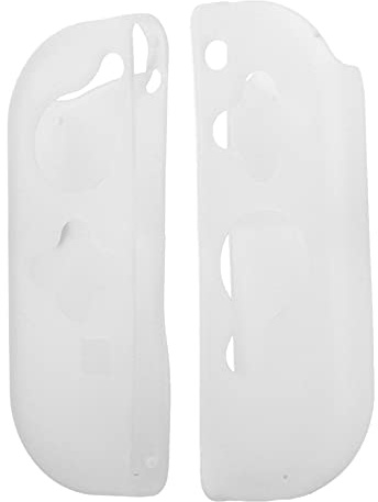 EIMSOAH Custodia Protettiva Divisa All-inclusive per Controller di Gioco Installazione Semplice Materiale TPU per (Maniglia protettiva guscio in TPU satinato bianco)