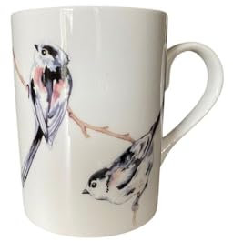 Roy Kirkham - Birds Mug - Black and White