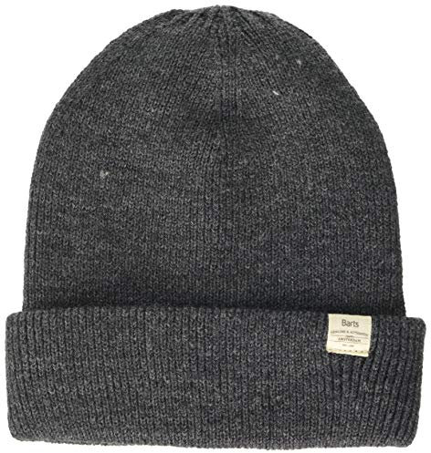 Barts Jungen Kinabalu Beanie Kids Baskenmütze, Grau (Dark Heather 0019), 53/55 (Herstellergröße: 53-55)