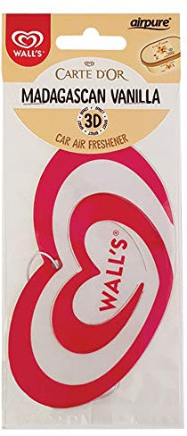 airpure WALLS 3D Paper Love Heart Car Air Freshener, Hanging Fragrance for Fresh Scent in Vehicle’s Interior, WP3D-CDV-879