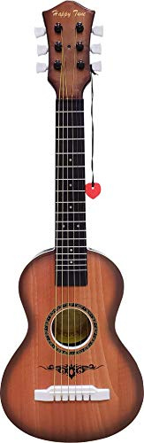 23 Acoustic Guitar, Kids 6 String Toy Guitar - Realistic Steel Strings - Beginner Practice First Musical Instrument for Children, Toddlers (Walnut)