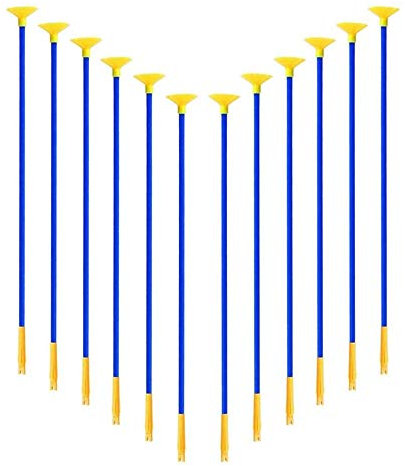 Strhopelove 12pack Arrows blau Bogenschießen Kinderpfeile Sauger Pfeil Jugendjagd Anhaften Fenstern Oberflächen Sichere Kinder Ersatzpfeile Recurve Bogen Pfeile Saugnäpfen Target Shooting