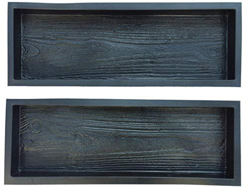 Haude Lot de 2 moules en bois vieilli pour pavage et béton