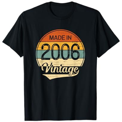 Cadeau Anniversaire 2006 Garcon Fille - Vintage Made in 2006 T-Shirt